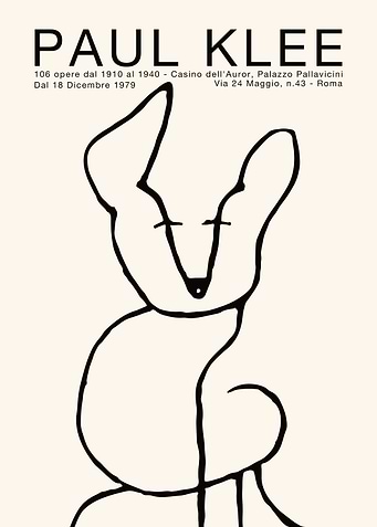 Paul Klee Line Art Dog