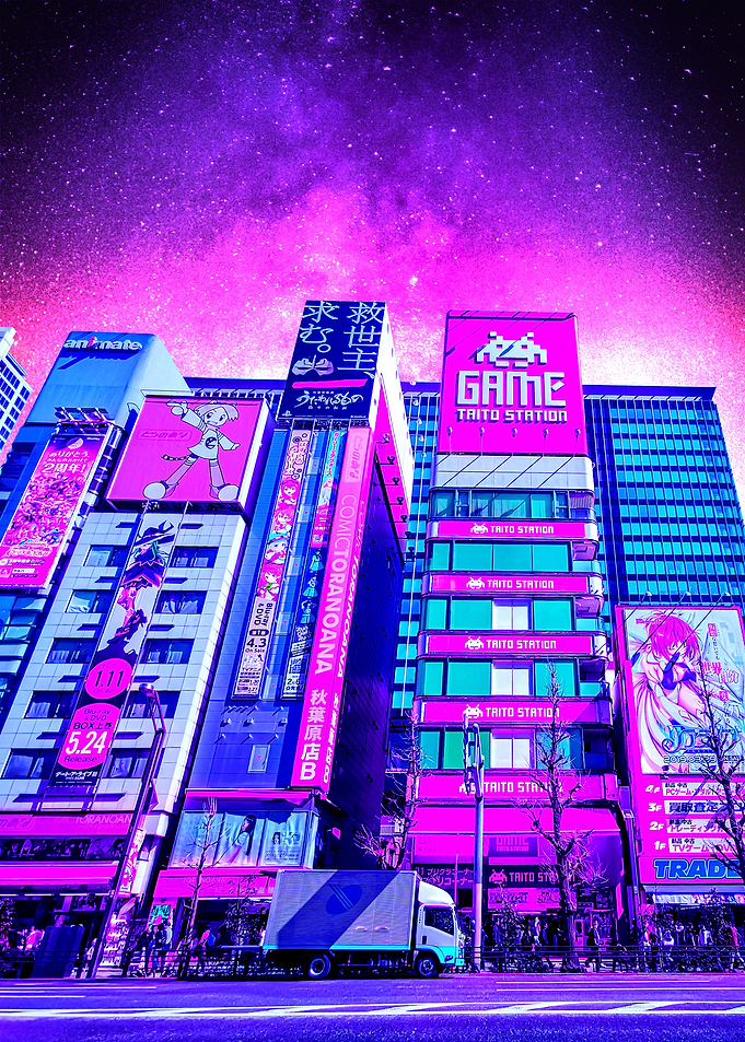 Tokyo night sky