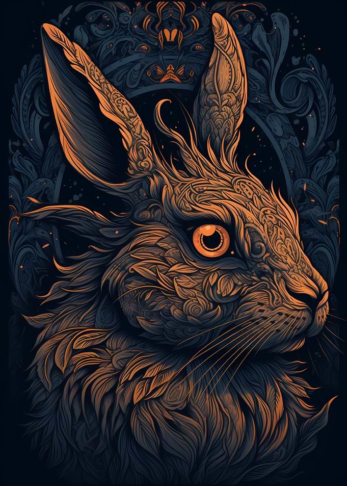 Rabbit Whimsical