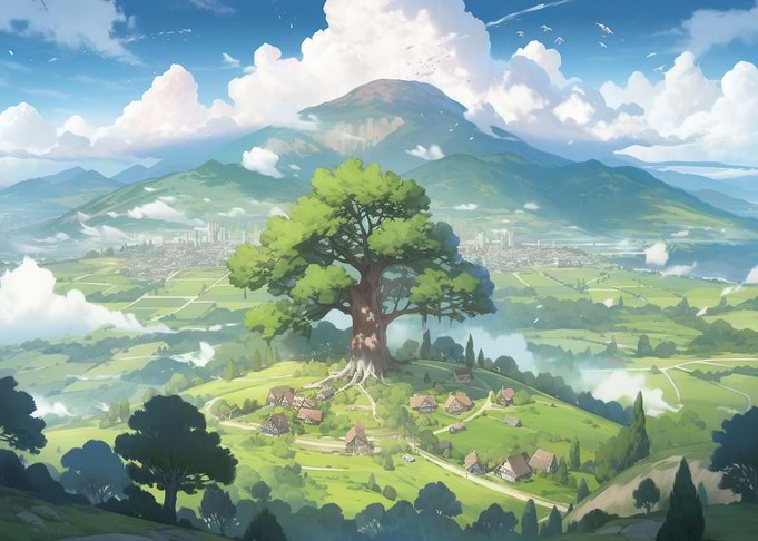 The village under the tree