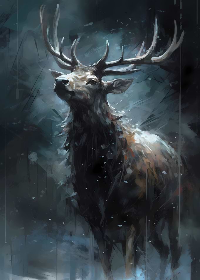 Winter Stag