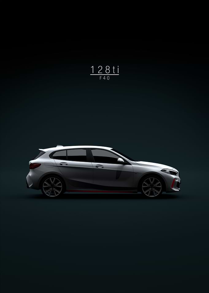 2021 BMW 128ti White