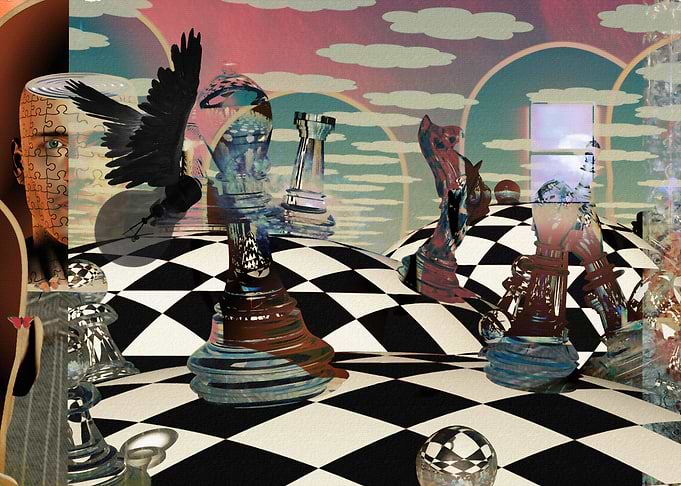 Surreal chess game