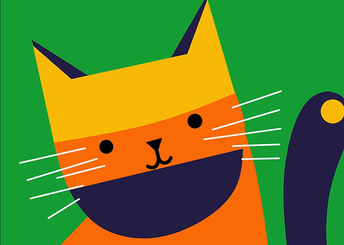 popart animal cat
