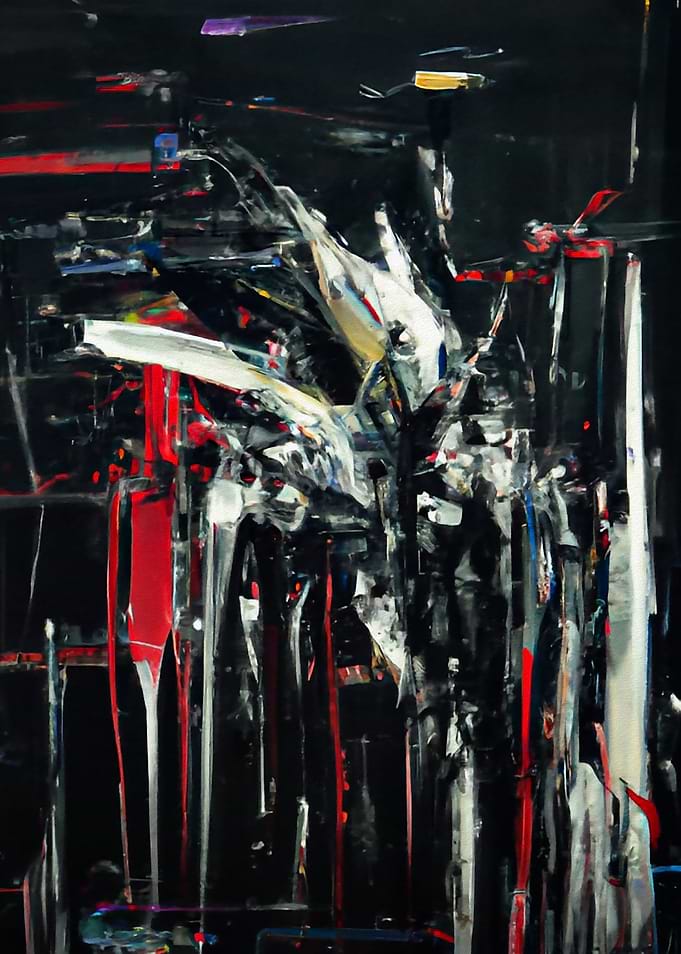 Abstract in dark colors