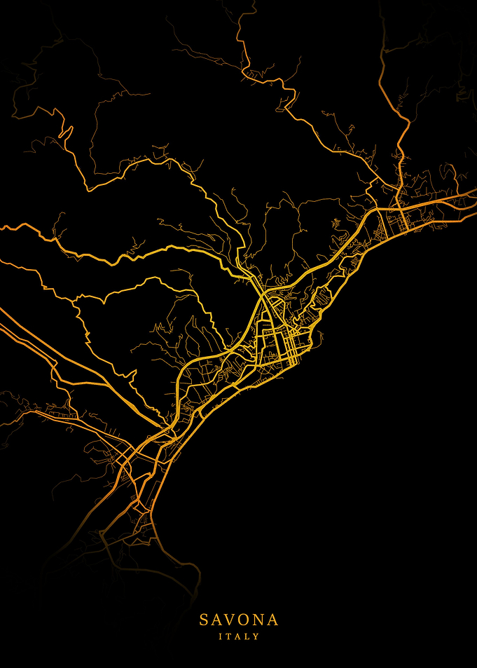 Savona City Map Gold