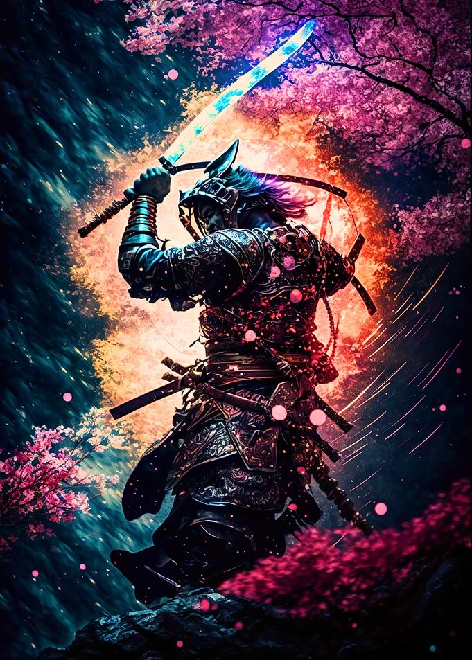 fighting japanese samurai