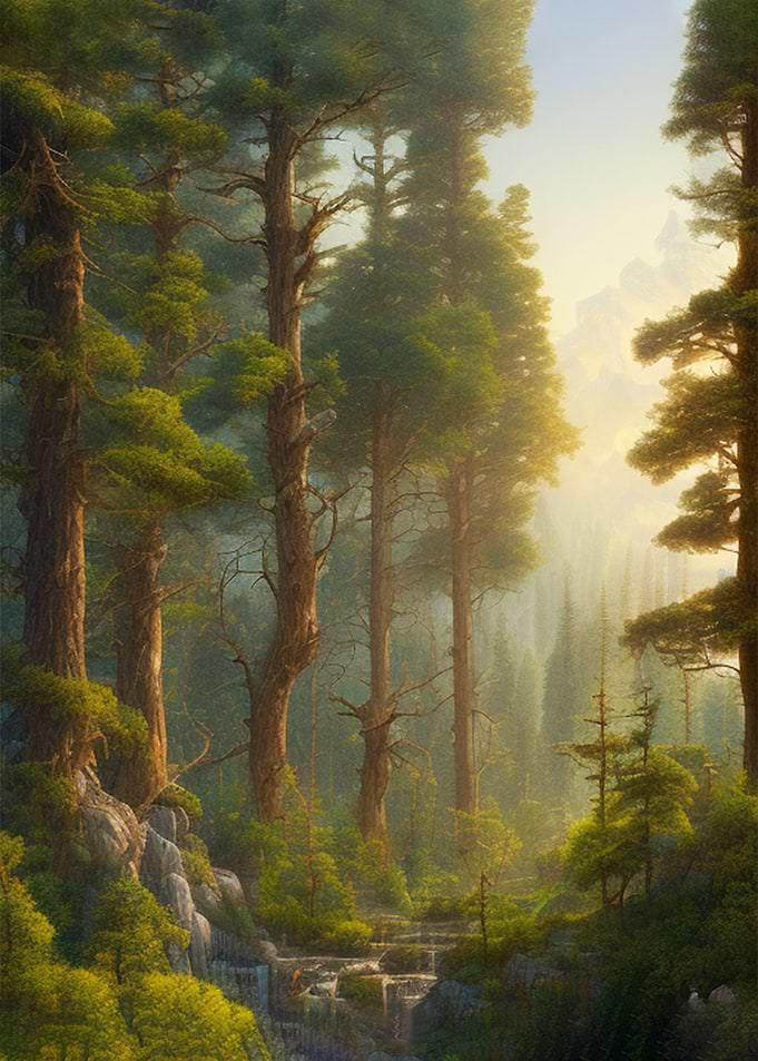 Woodlands digital painting