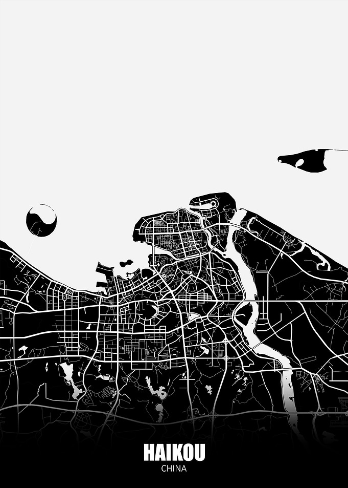 Haikou China Map