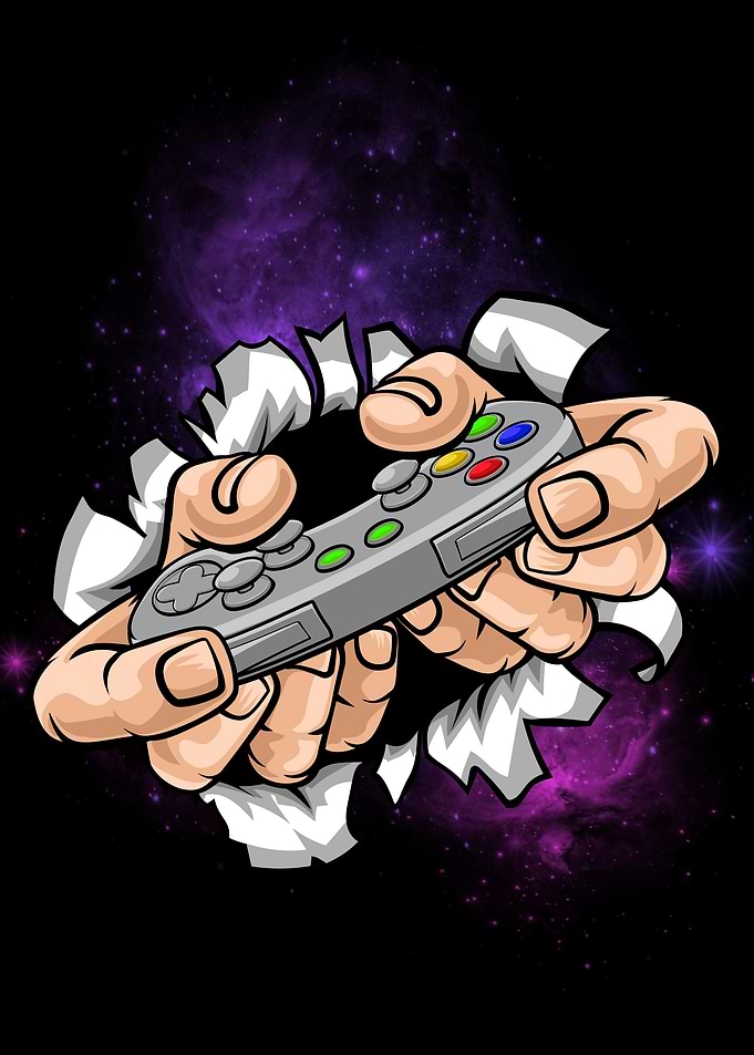 playing video game