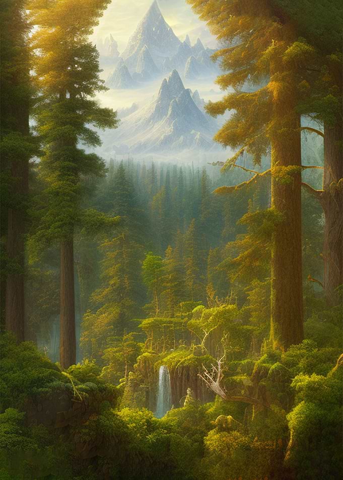 Woodlands digital painting