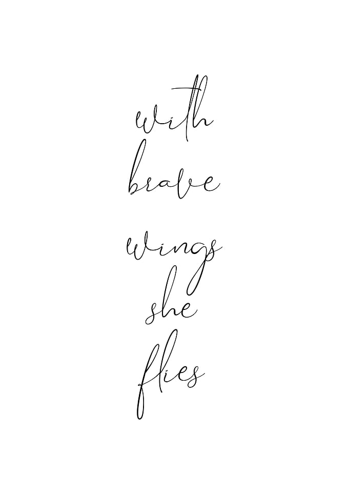 With Brave Wings She Flies