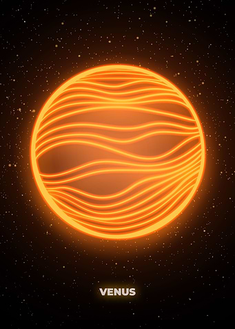 Venus neon planet