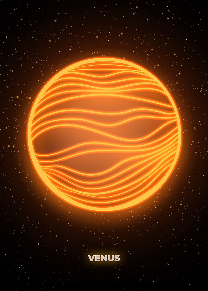 Venus neon planet