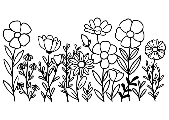 A Charming Flower Doodle