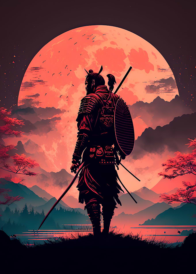 Samurai Japanese Sunset