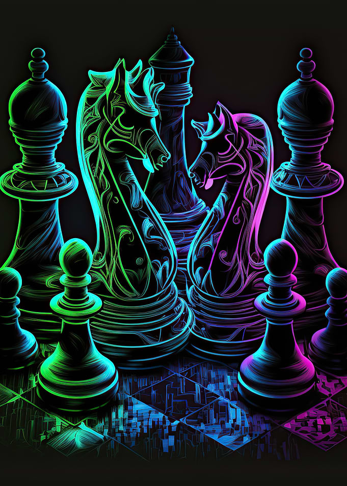 Chess neon
