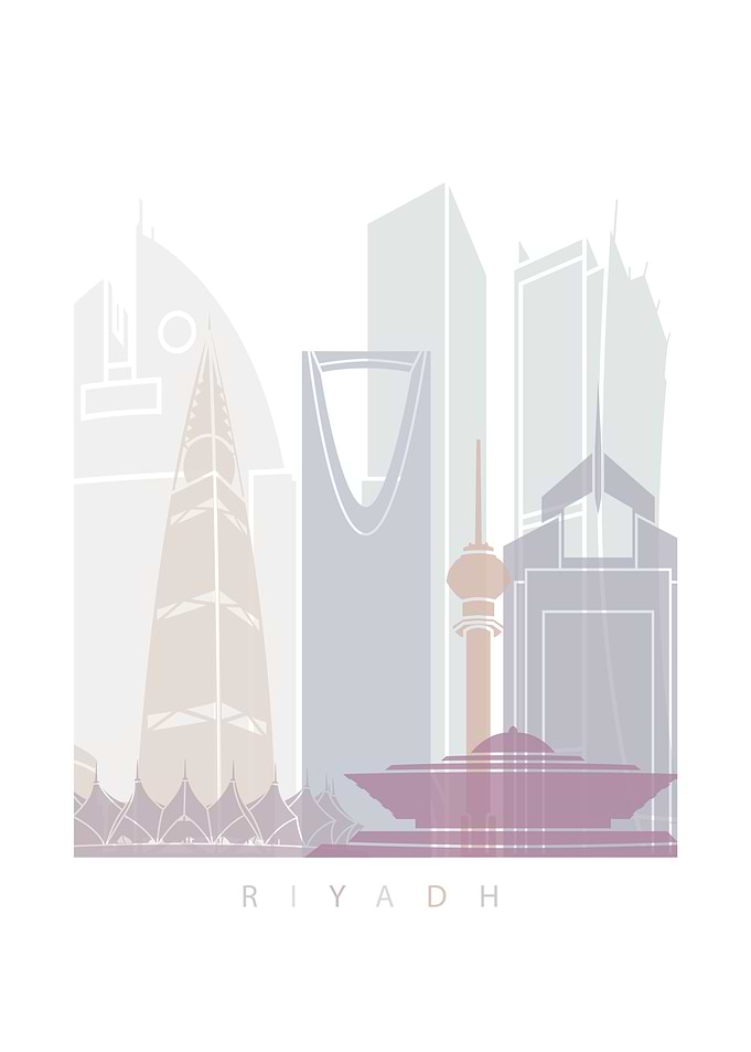 RIYADH SKYLINE POSTER