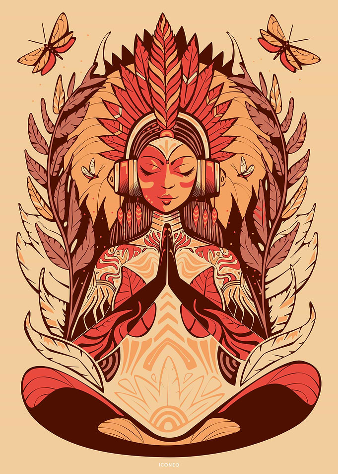 Meditating Woman 2