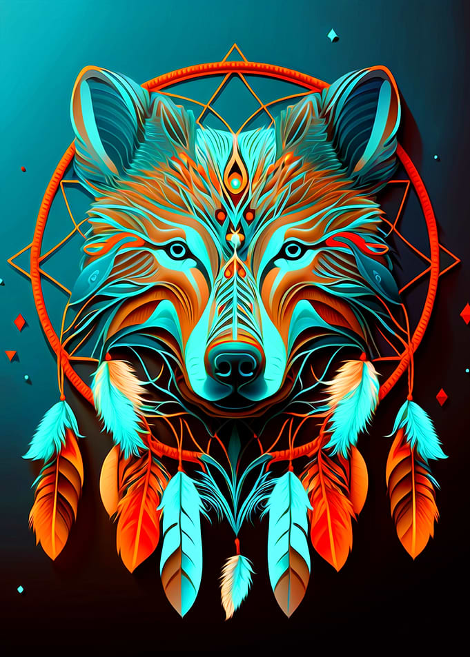 Wolf Dreamcatcher