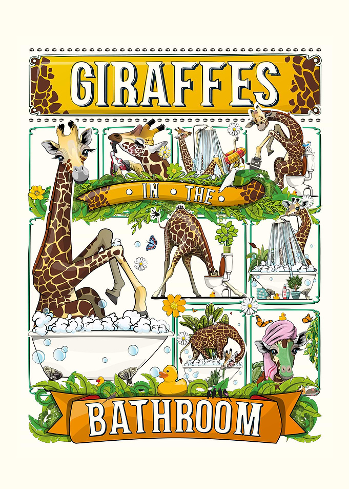 Giraffes in the Bathroom
