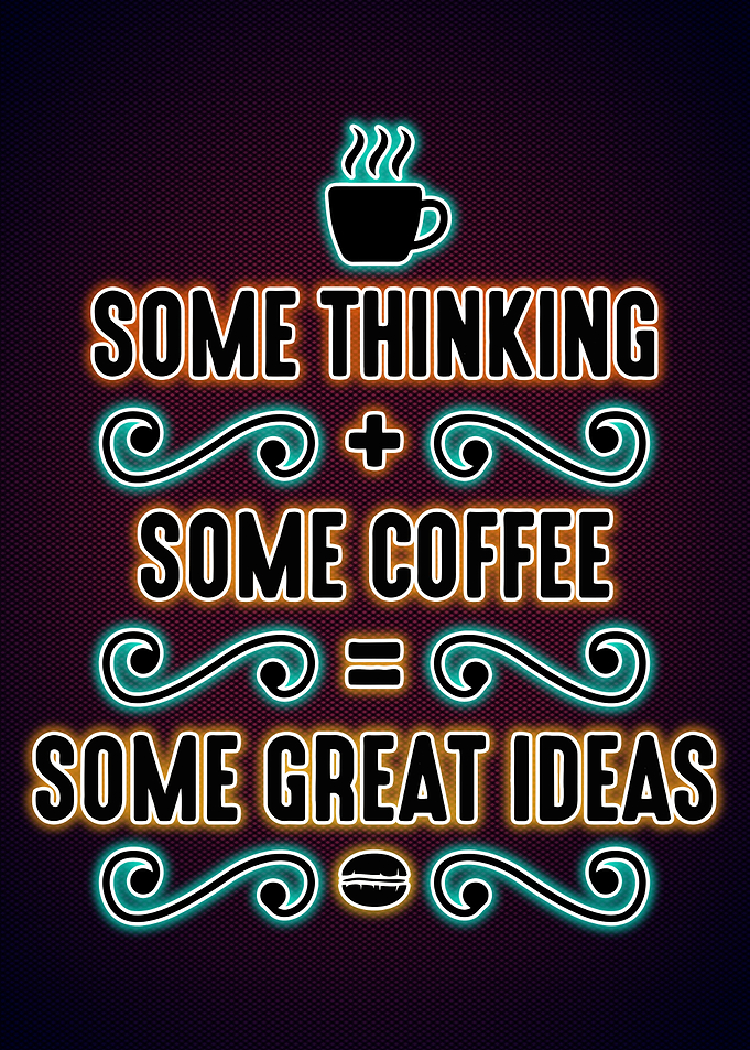 Coffee Neon Poster