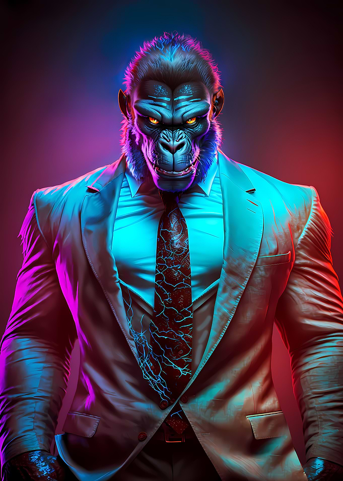 CEO Gorilla in Suit