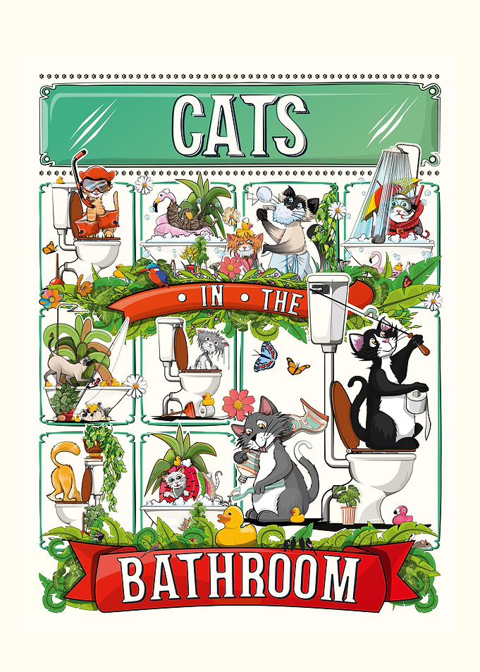 Cats in the Bathroom