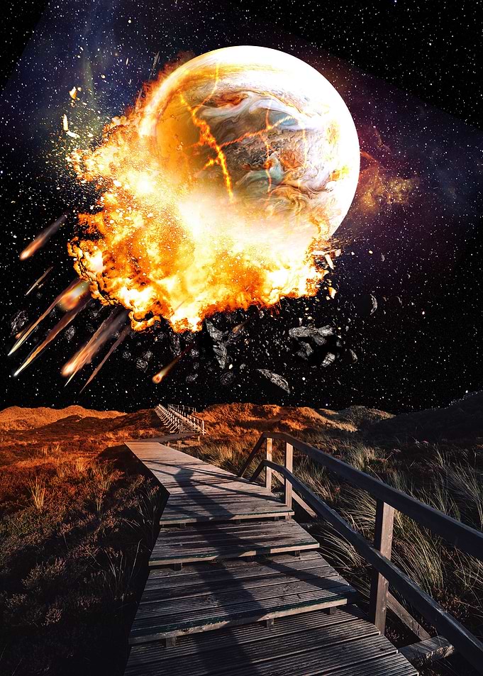 Exploding Planet