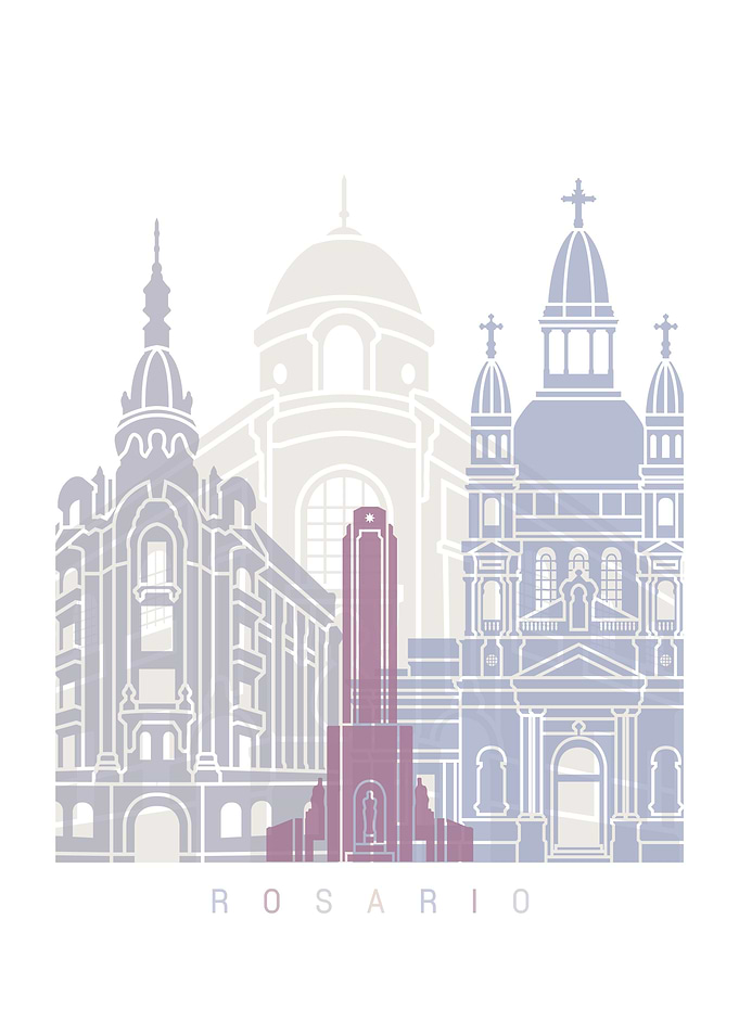 ROSARIO SKYLINE POSTER