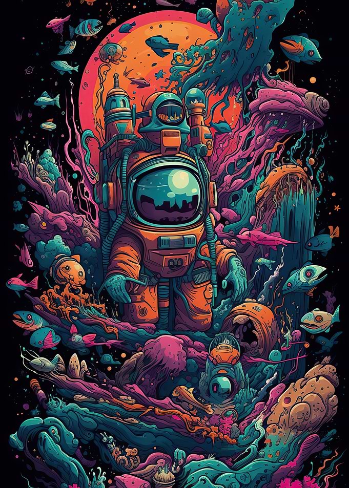 Astronaut in space