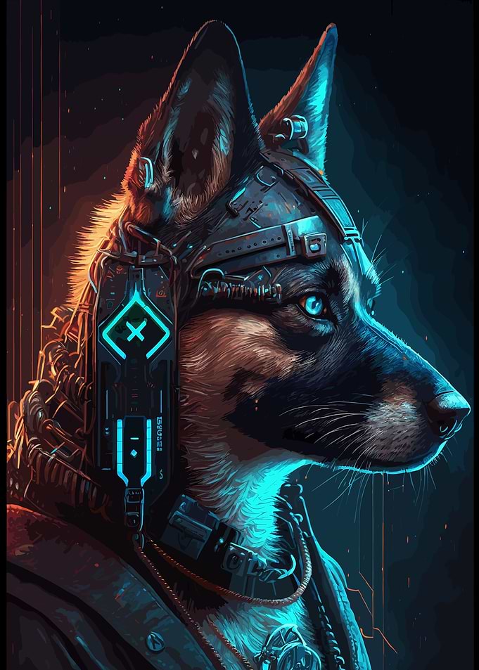 Cyberpunk Human Dogs