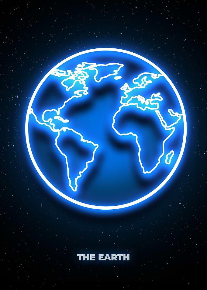 The Earth neon planet