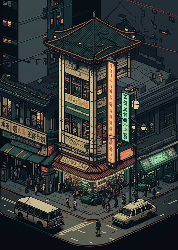 Taichung Pixel art