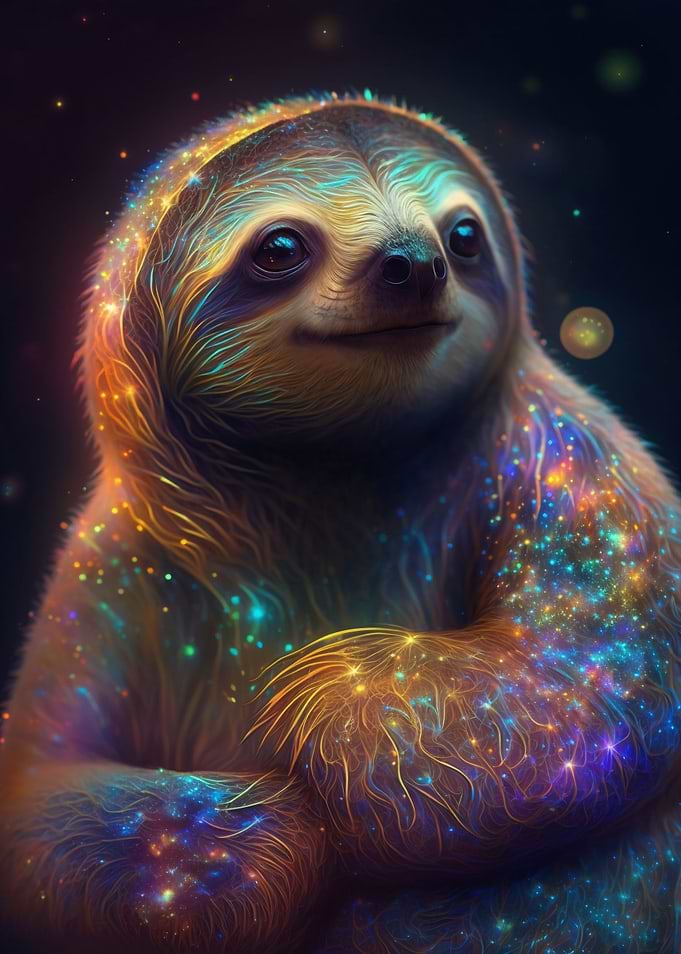 Galaxy Baby Sloth Animal