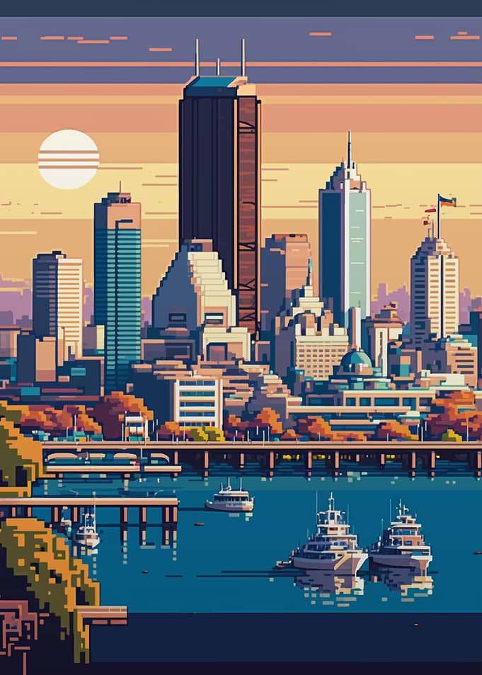 Perth Pixel art