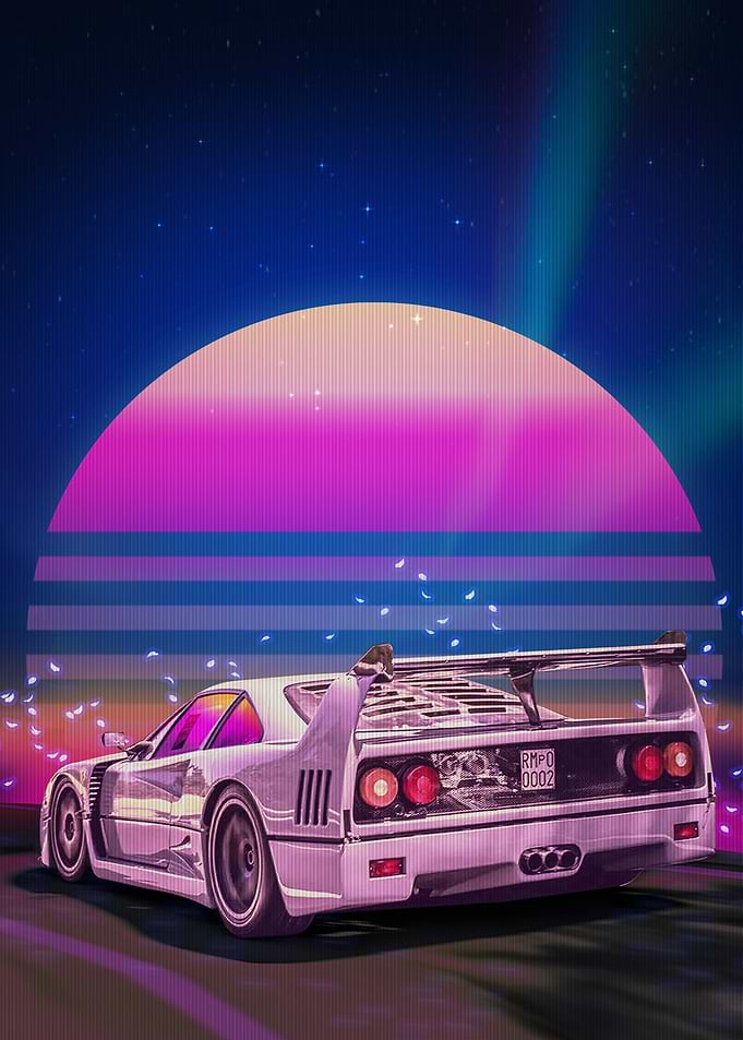 White Ferrari F40