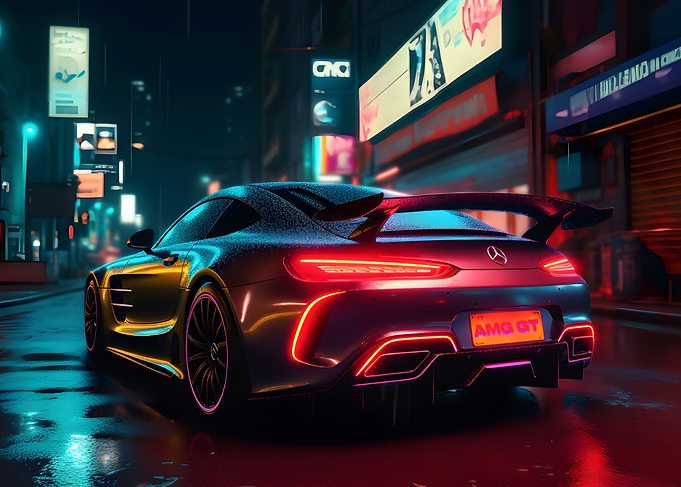 AMG GT Neon