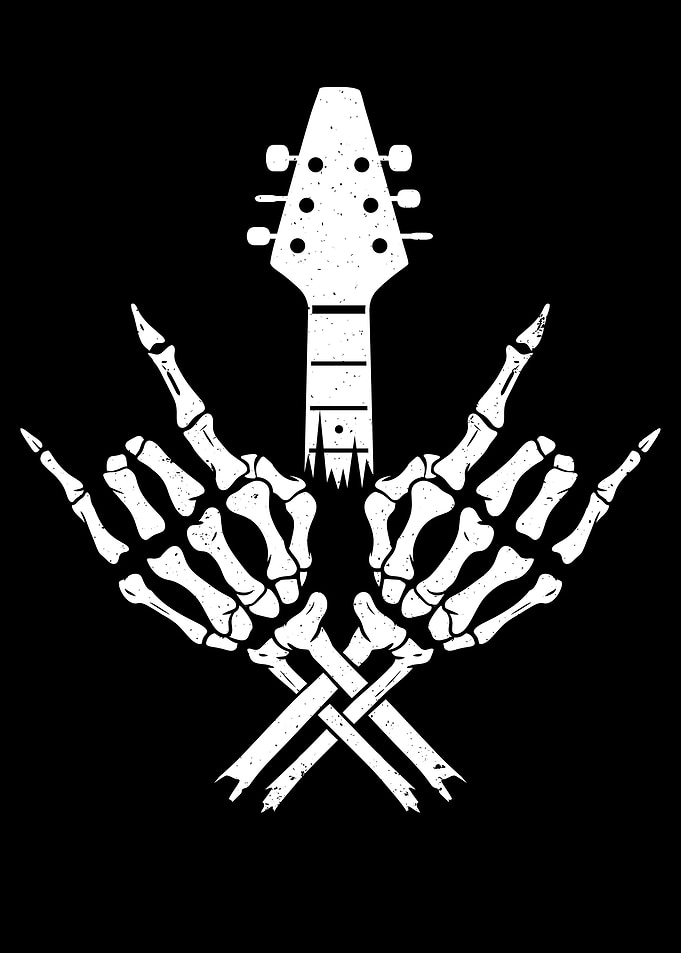 Heavy metal rock gesture