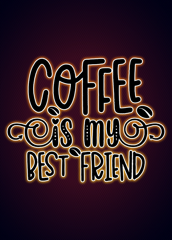 Coffee Poster Neon