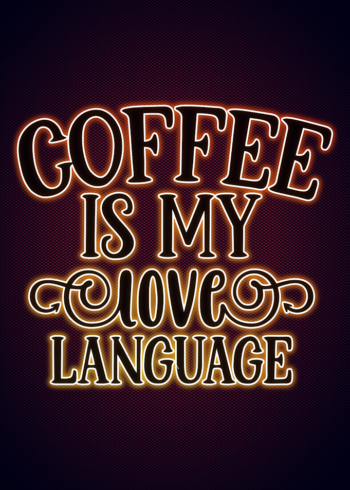Coffee Poster Neon