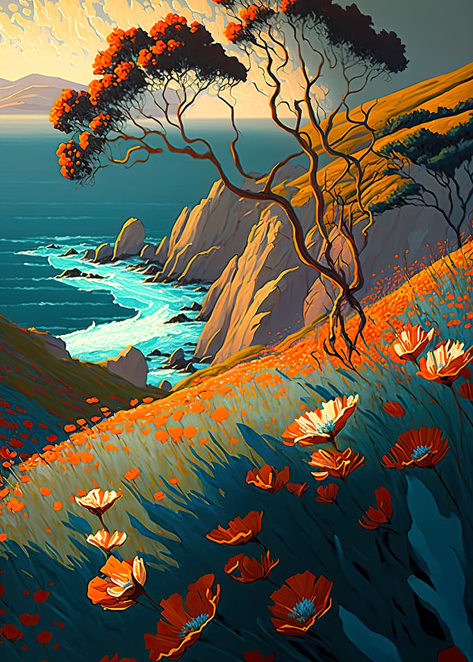 Rolling Coastal hill