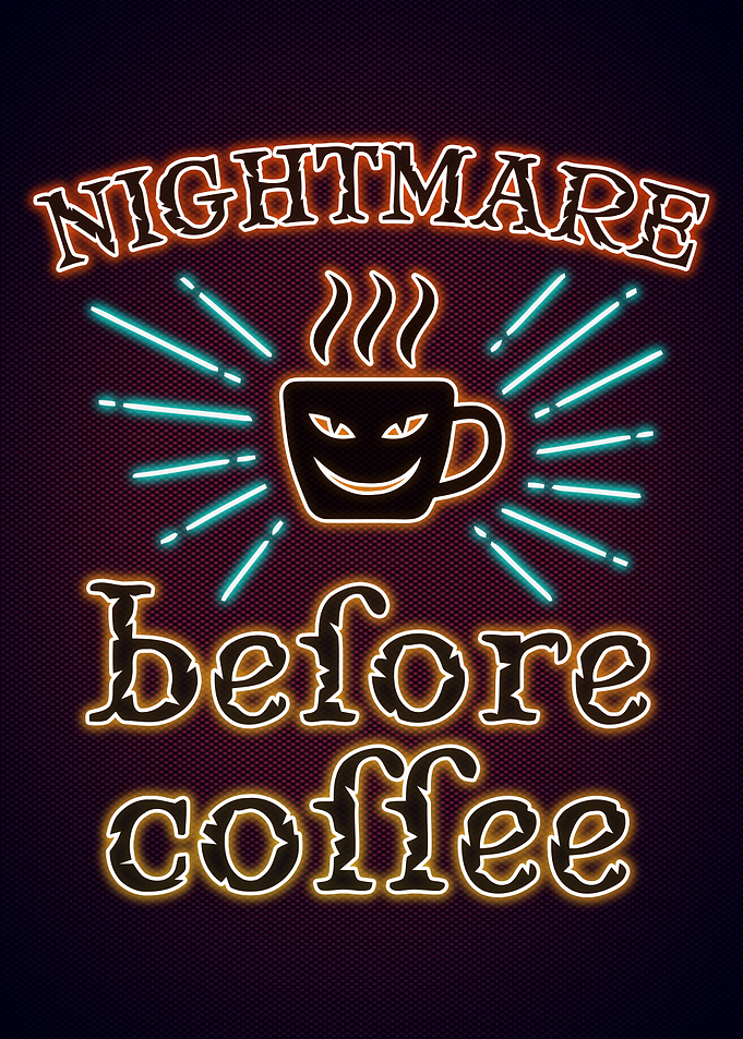 Coffee Poster Neon