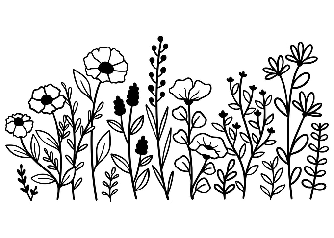 A Charming Flower Doodle