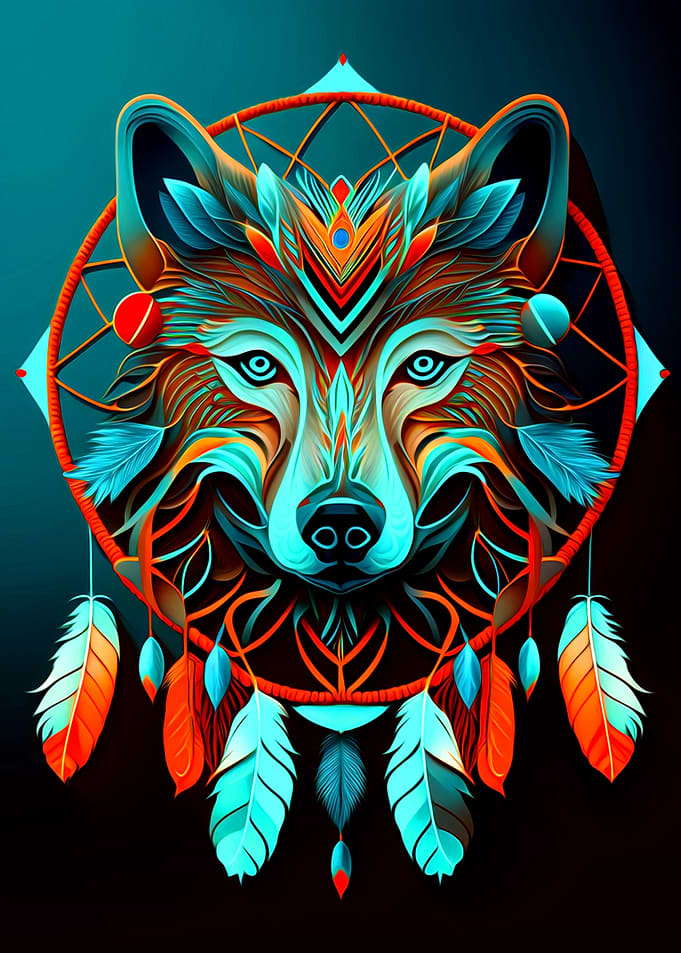 Wolf Dreamcatcher