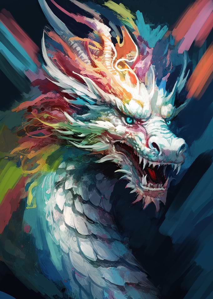 White Dragon Portrait