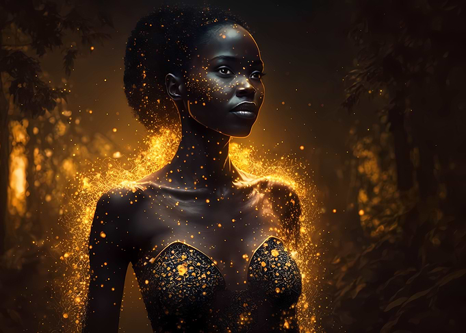 Glowing ephemeral being
