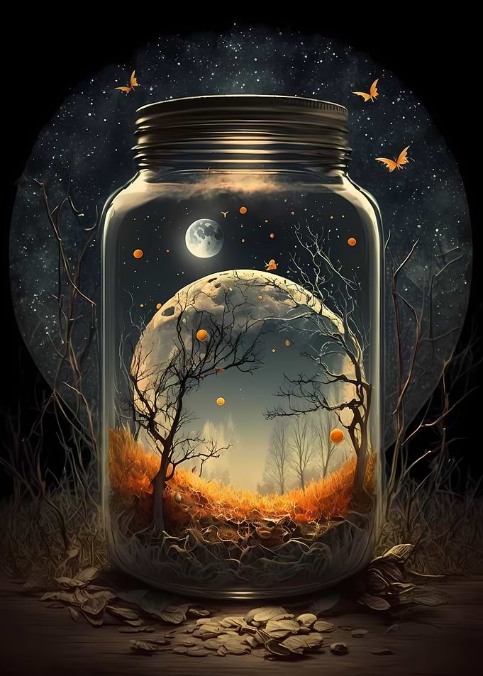 Full Moon in a Jar