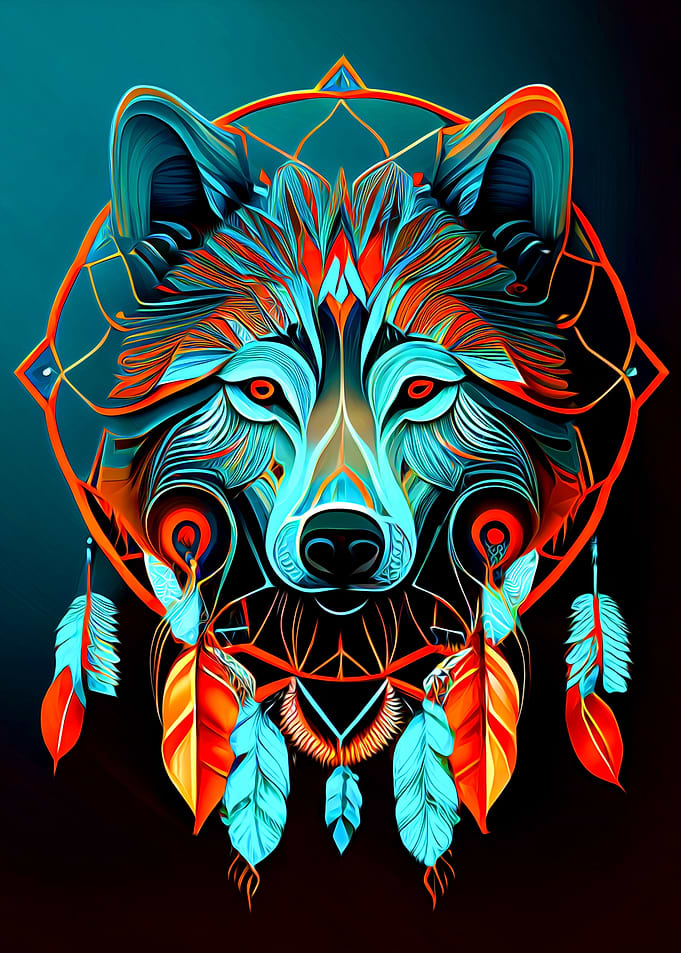 Wolf Dreamcatcher