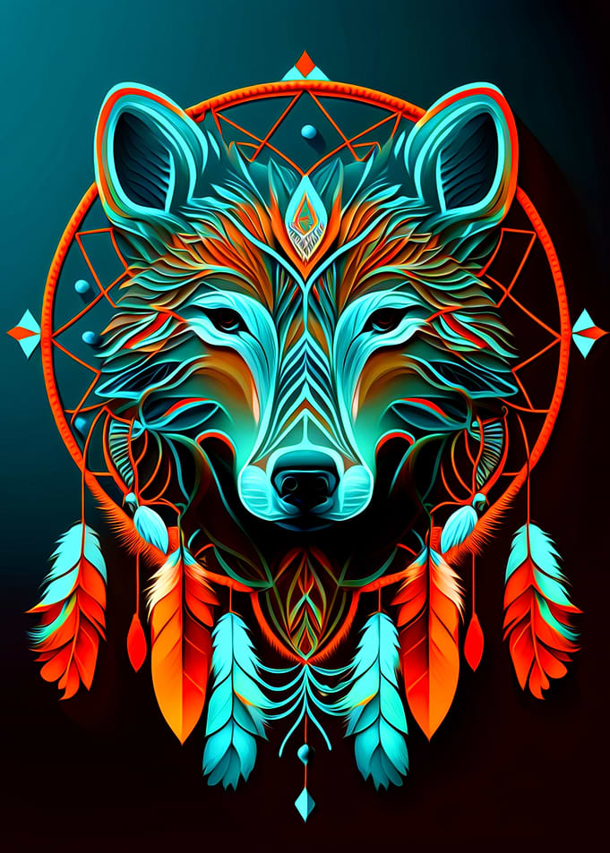 Wolf Dreamcatcher